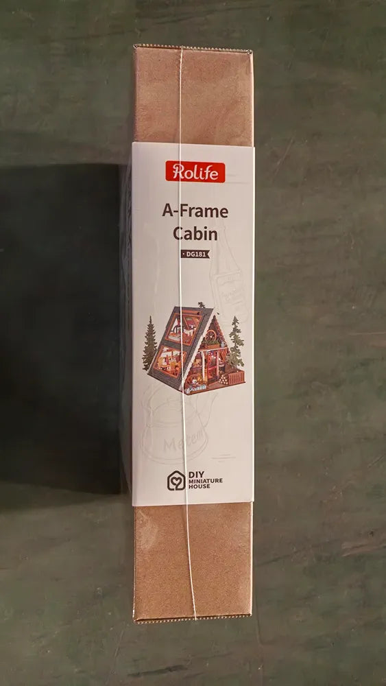 Rolife DIY A-Frame Cabin Miniature Wooden Model Kit