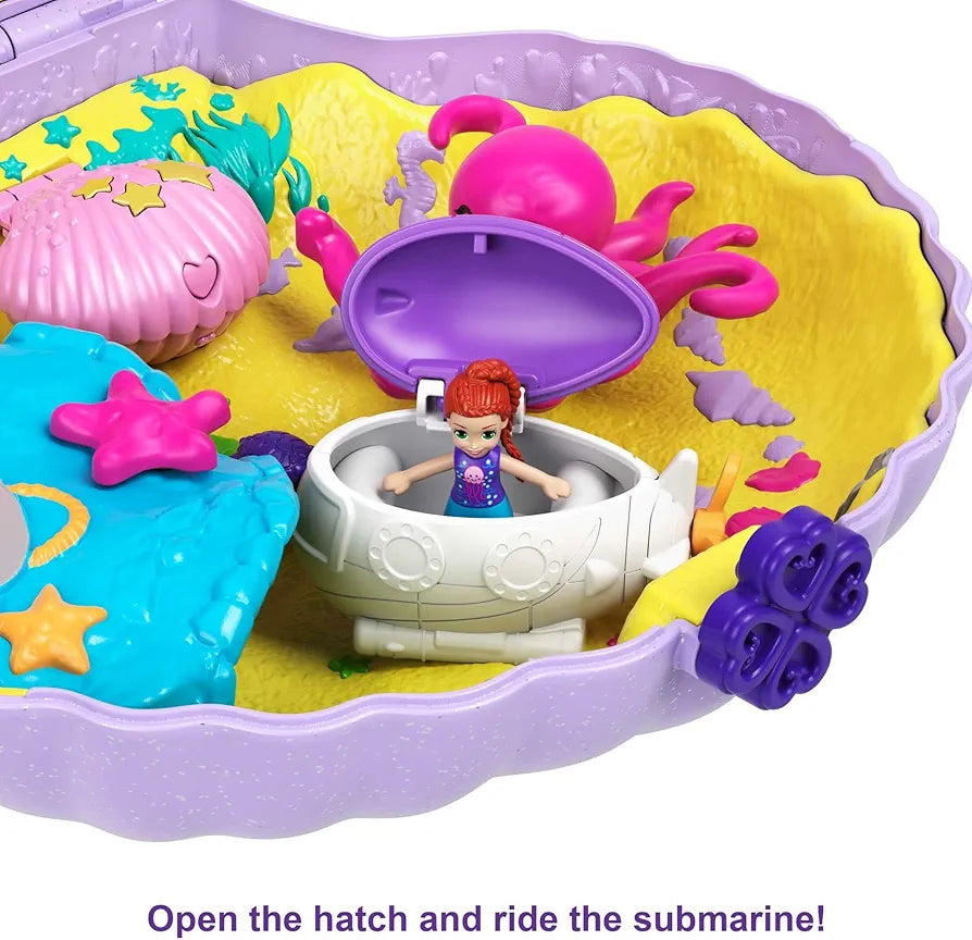 Polly Pocket Tiny Power Seashell Purse Playset