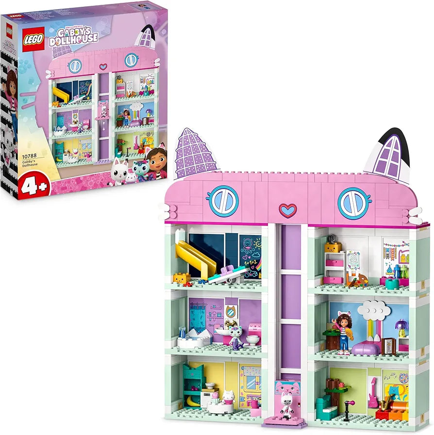 Gabby's Dollhouse 4-Floor Playset with Figures