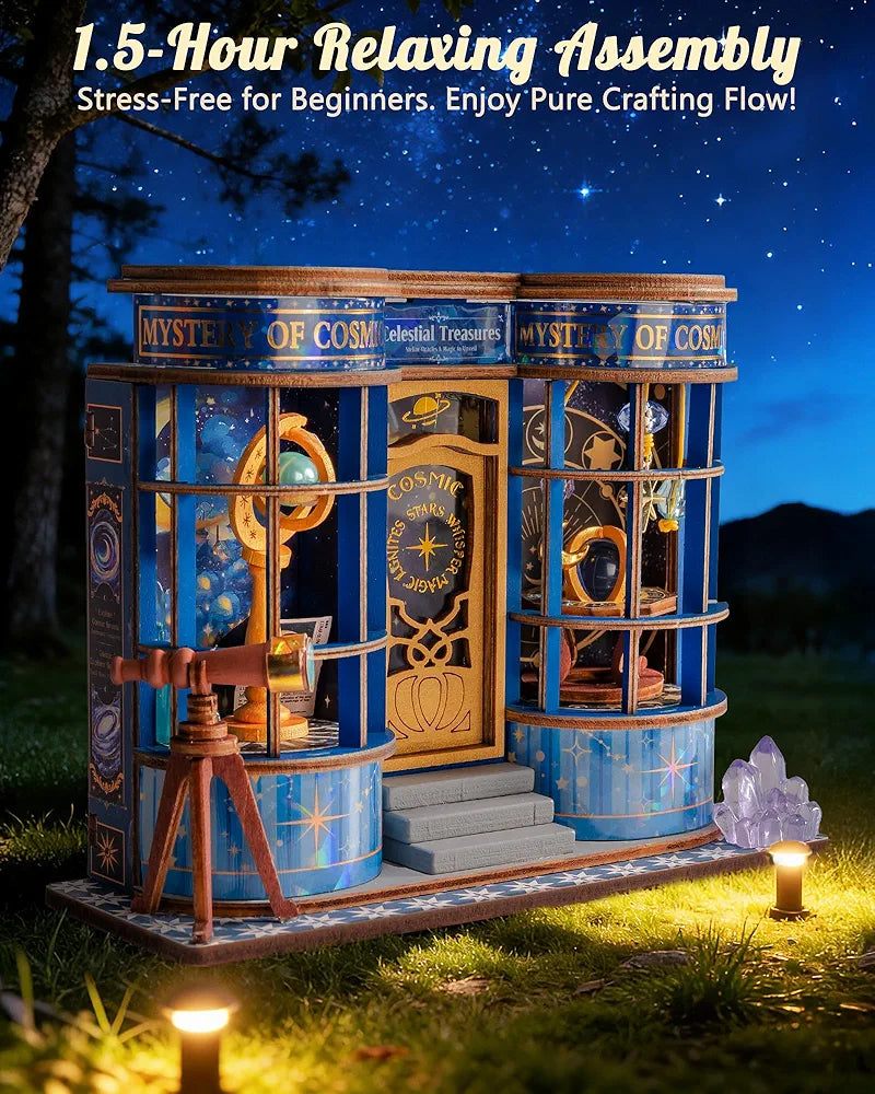Rolife Magic Astronomy Shop DIY Miniature House Kit