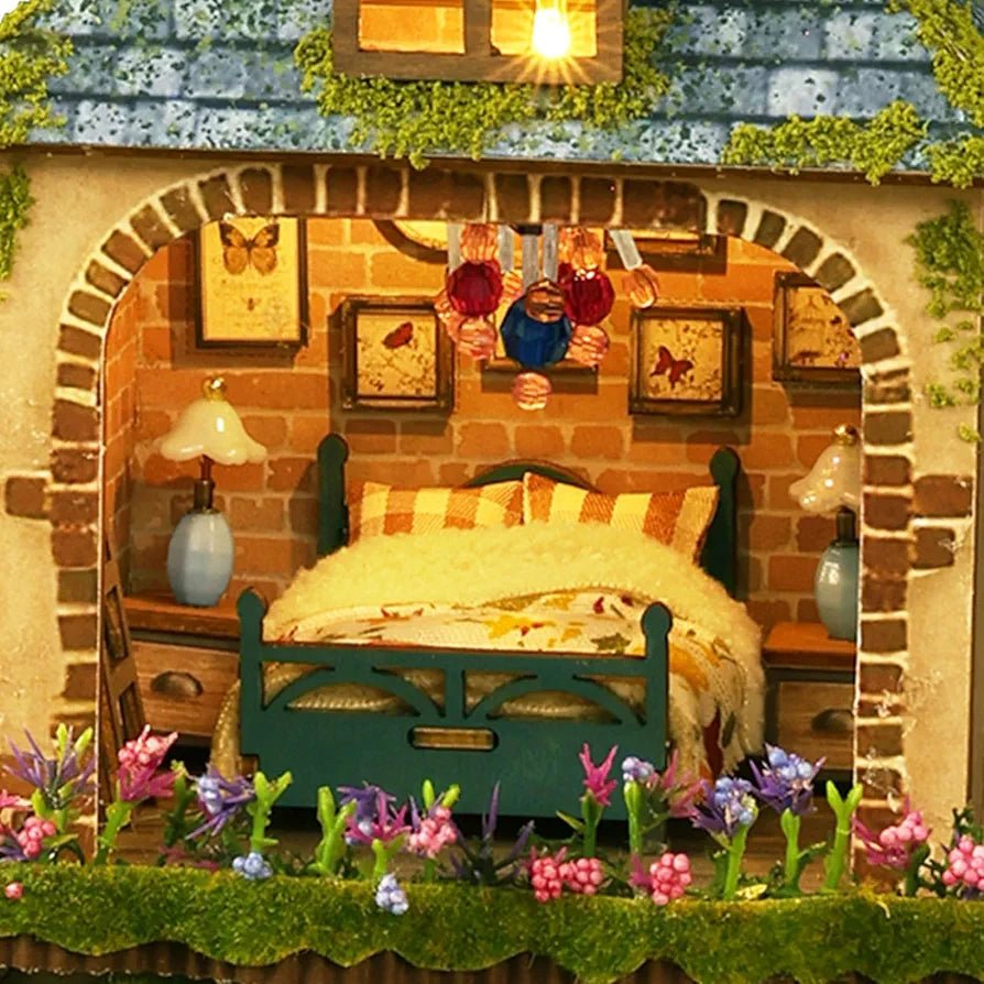 DIY Miniature House Kit with LED