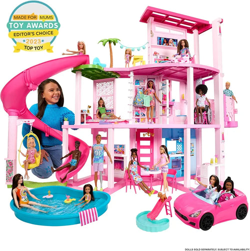 Barbie Dreamhouse 3-Storey Playset with 75 Accessories