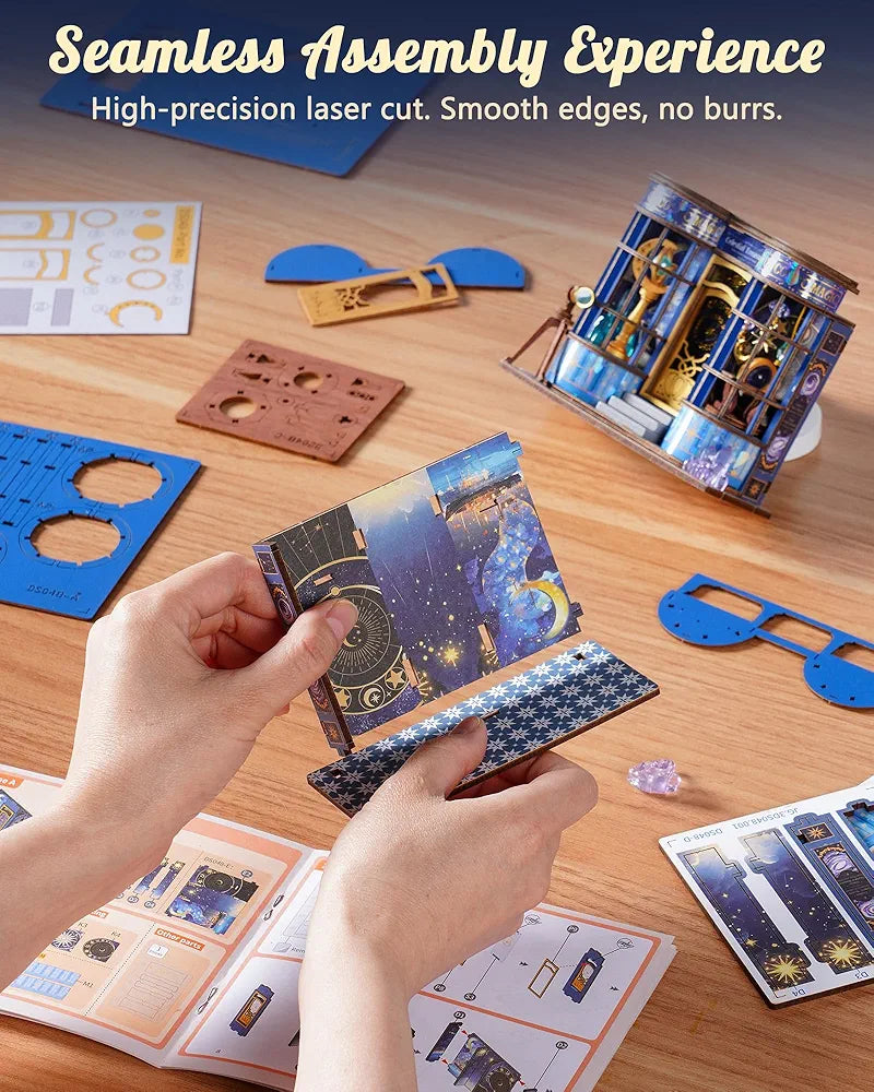 Rolife Magic Astronomy Shop DIY Miniature House Kit