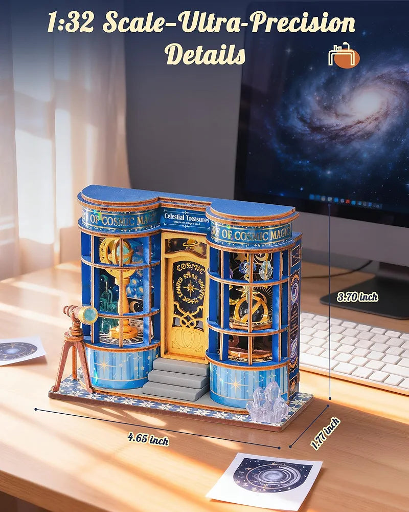 Rolife Magic Astronomy Shop DIY Miniature House Kit